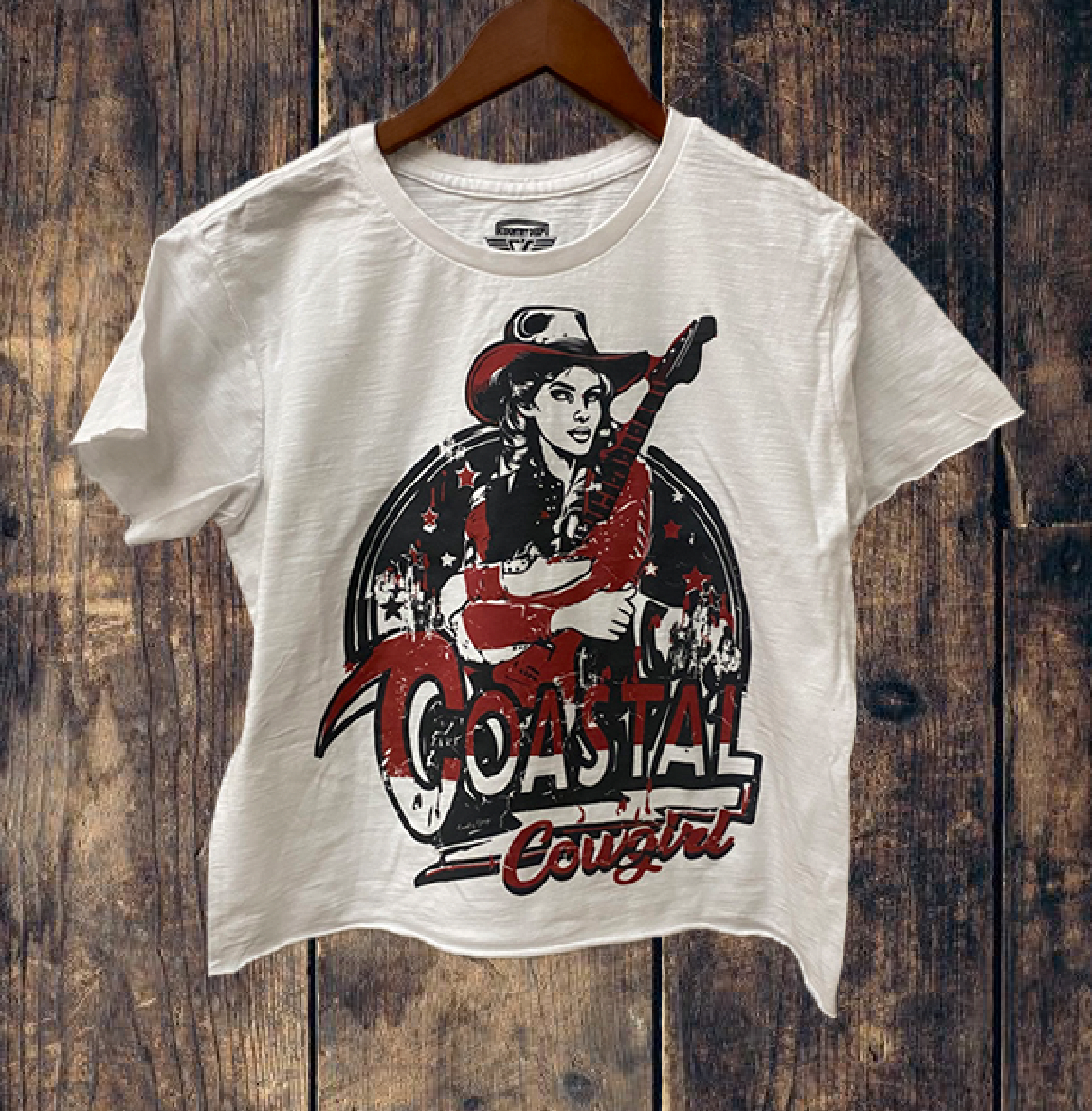 Coastal Cowgirl Embroidered Heavyweight Cotton Oversize Crew Neck Pullover main image 1