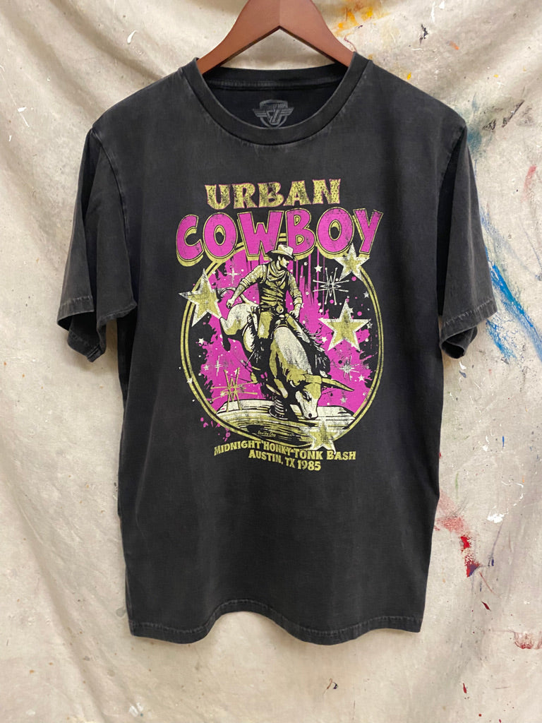 Urban Cowboy Austin Texas Bash Acid wash Relaxed T shirt – Country
