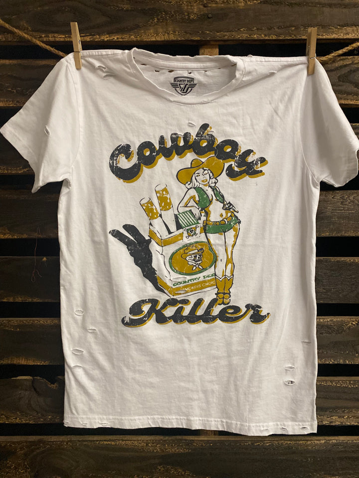 Cowboy Killer Vintage distressed 80's vintage T shirt – Country Deep