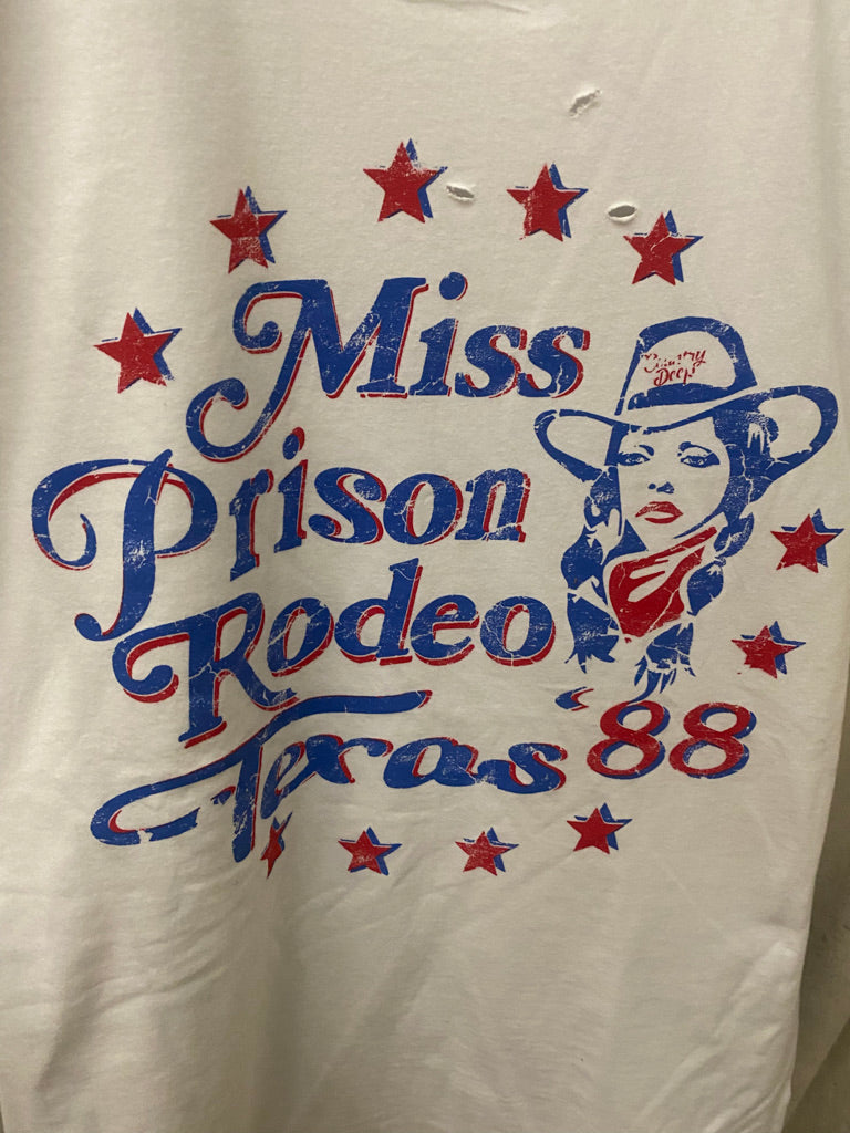 Miss Prison Rodeo Texas 1988 vintage distressed throwback unisex
