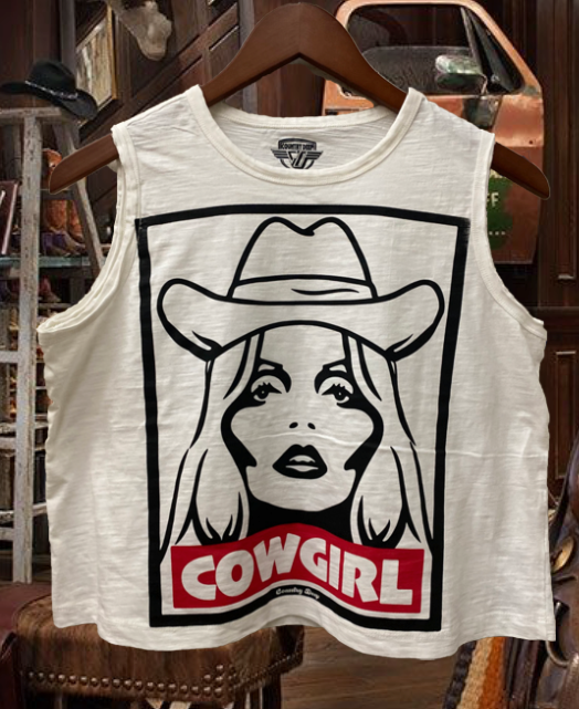 COWGIRL Muscle Crop Top – Country Deep