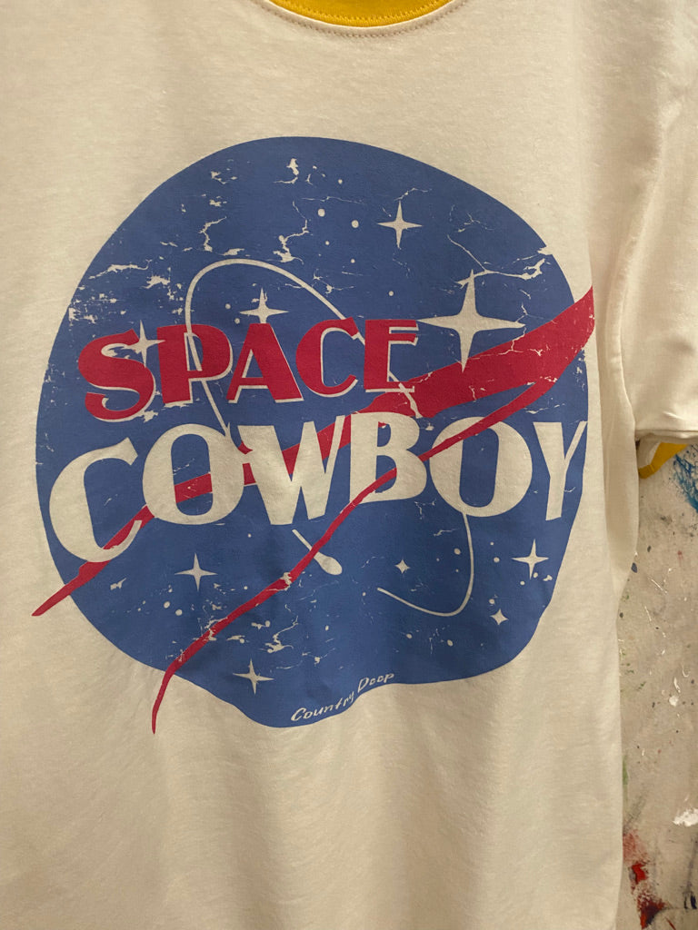 Space Cowboy Ringer Vintage unisex T-Shirt – Country Deep