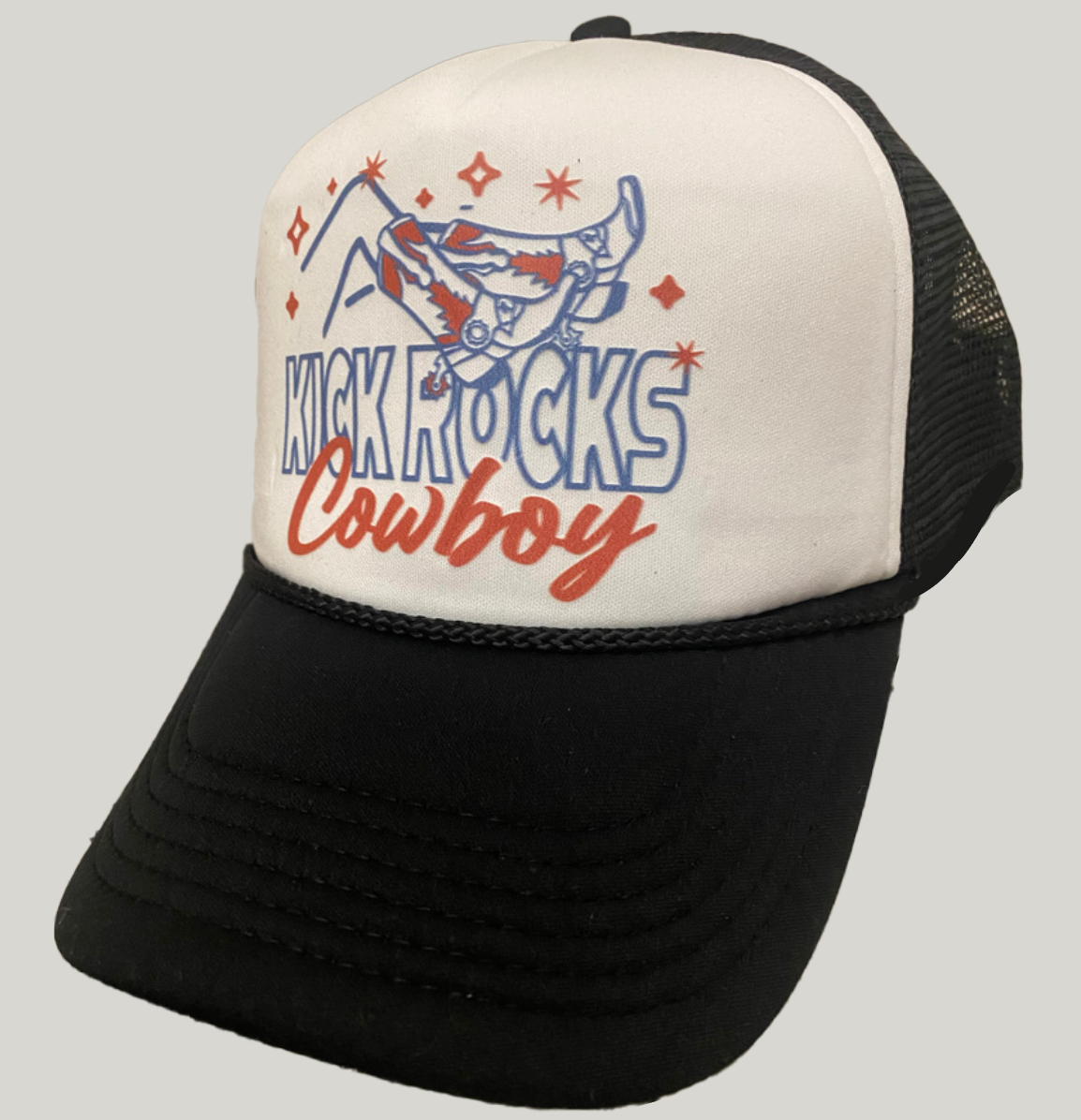 Kick Rocks Cowboy vintage Trucker Foam Hat – Country Deep