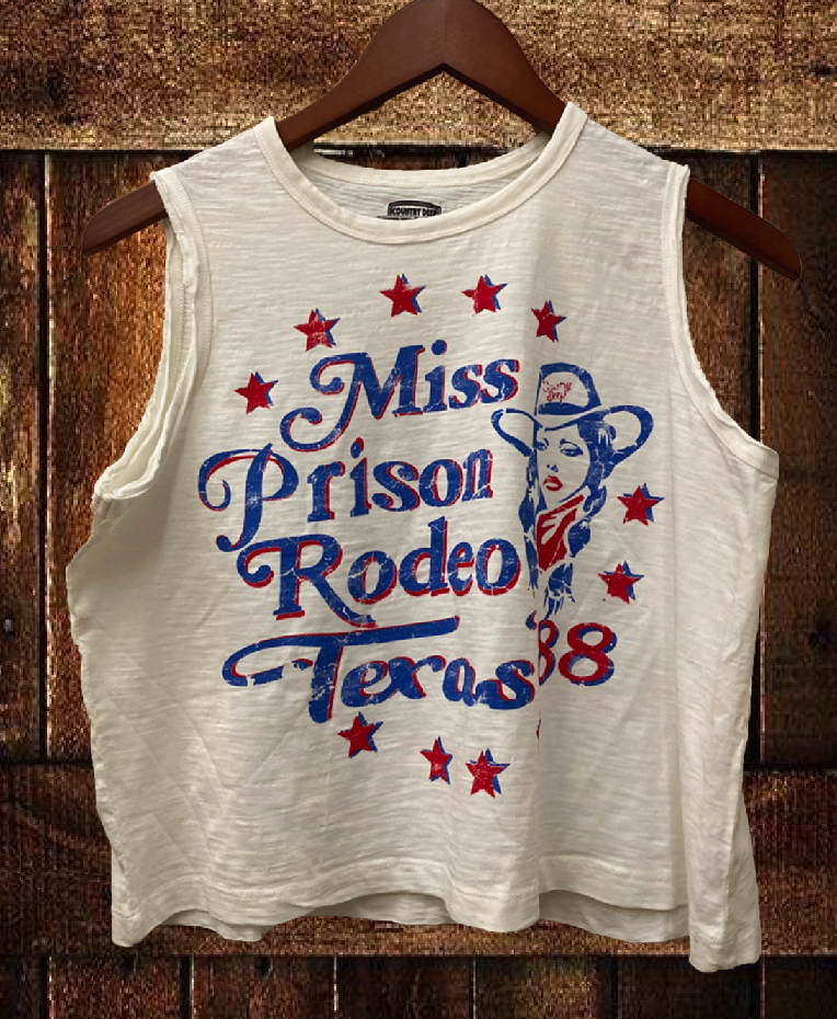 Miss Texas Prison Rodeo 1980's Muscle Crop Top – Country Deep