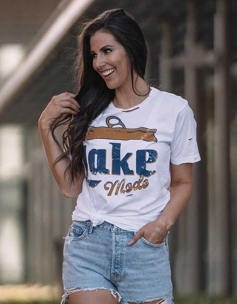 Lake Mode distressed vintage T shirt – Country Deep
